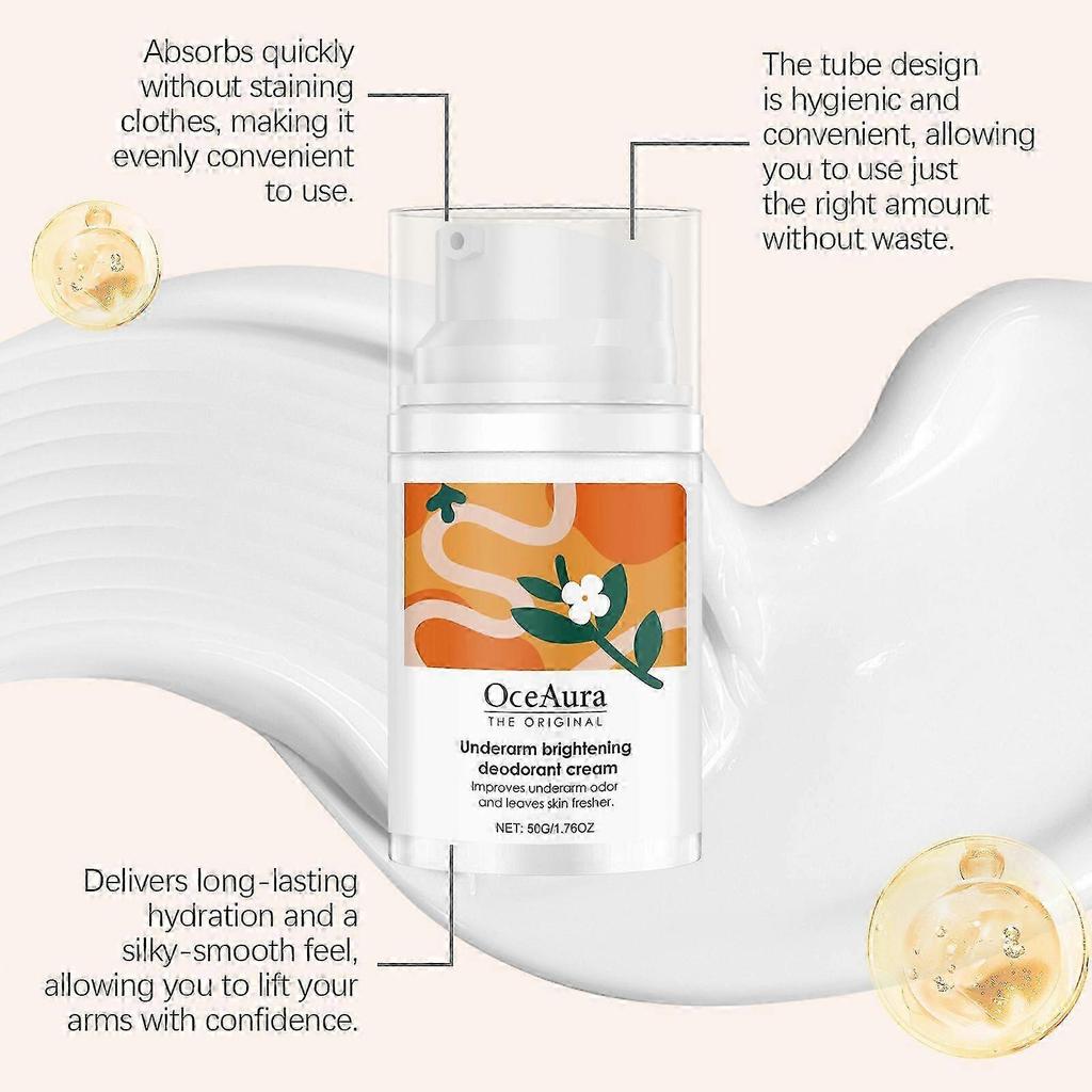 Crema Deodorante Schiarente Ascelle 3X, Ascelle Scure, Eliminatore di Odori, Donna e Uomo, Bruciore da Rasatura, Tono della Pelle