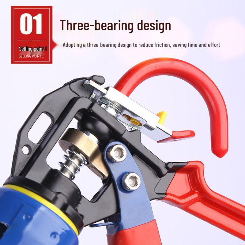 Labor-Saving Rotating Caulking Gun: Automatic Glass Glue Dispenser with Large Stroke for Hard Support