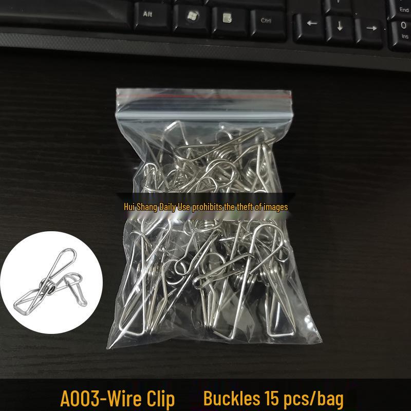 Stainless Steel Windproof Clothesline Clips - Small Size Sock Drying Clips
