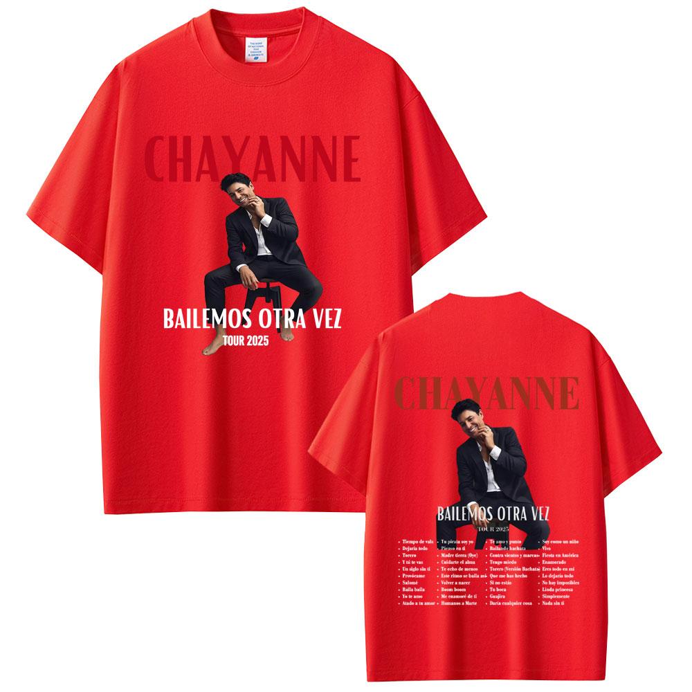 Chayanne Album Bailamos Otra Vez Tour 2025 Tshirts Unisex Women Clothing Casual Cotton Vintage Short Sleeve T Shirts Streetwear