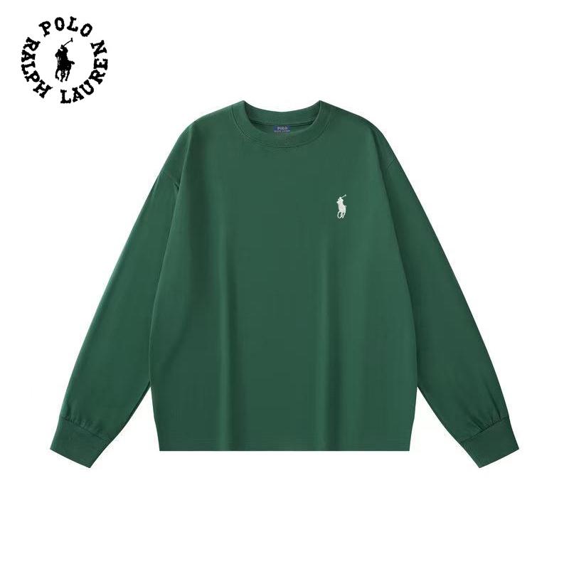 Polo Ralph Lauren Embroidery Spring and Autumn New High Quality Cotton Long Sleeve T-shirt for Men and Women