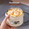 304 Stainless Steel Insulated Japanese-Style Bento Lunch Box - Microwaveable for Office Workers and Students