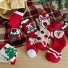 10Pair 24 Christmas Socks Women'S Coral Fleece Thickened Thermal Tube Socks Sleeping Socks Cartoon Half Fleece Floor Socks