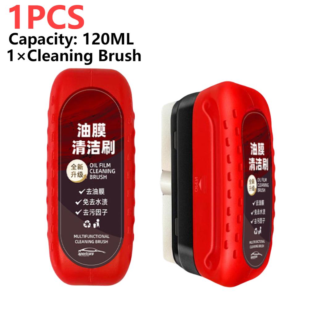 Car Glass Oil Film Remover Glass Polishing Compound Windshield Cleaner Car Glass Polishing Clear Window Auto Detailing Brush