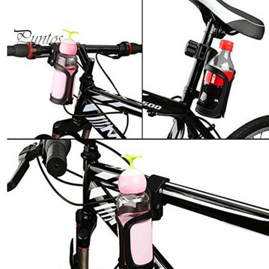 Gyroscopic Cup Holder with Adjustable Strap 360 Degrees Rotatable Anti-Spill Universal Stroller Bike Scooter Mount Drink Beverage Water Bottle Holder