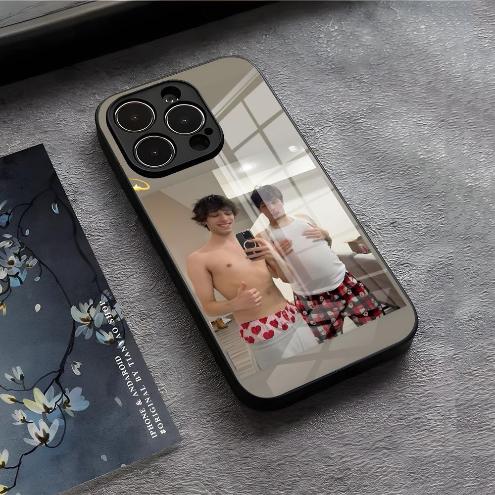 Hot S-Sturniolo T-Triplets Phone Case For IPhone 17 Air 16 E Pro Max 15 14 13 Mini 12 Pro 11 Max Plus Black Glass Cover
