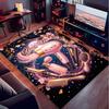 1PC Custom Name Beauty Tools Illustration" Theme Floor Mat Ideal for Living Room, Game Rooms, Office, Bedroom,Floor Mat Playful Design