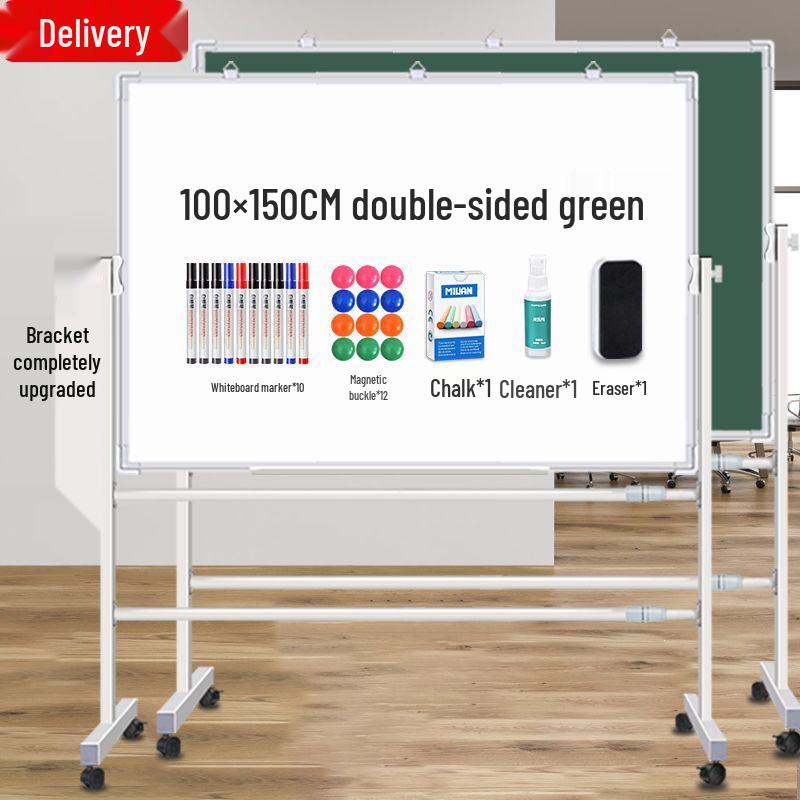 Double-Sided Magnetic Mobile Whiteboard Stand for Home & Office Teaching and Training