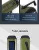 High-Brightness Emergency Flashlight with Long Battery Life and Solar Hand-Crank Charging