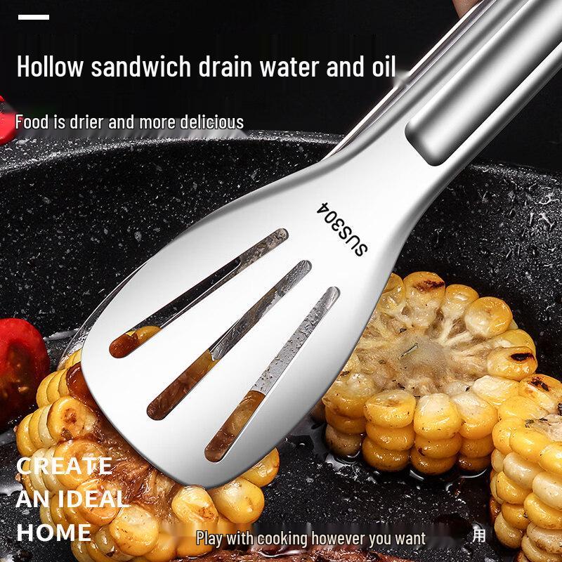 304 Stainless Steel Multi-functional Food Tongs