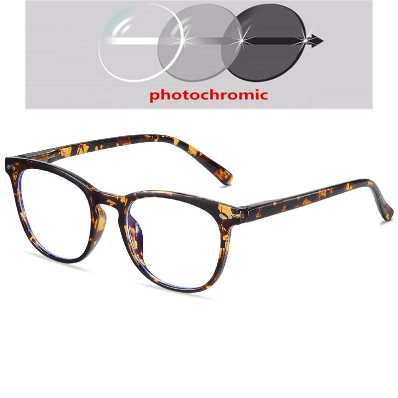 Blue Light Blocking Oval Shortsighted Computer Goggles Women Men Fashion Student Prescription Glasses Myopia -0.5 -0.75 To -6.0