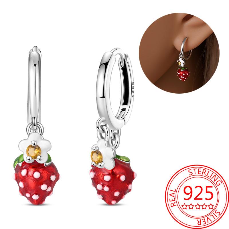 Brincos de abelha para menina adorável amarelo preto dançando abelha feliz s925 brincos de argola presente de aniversário joias de prata