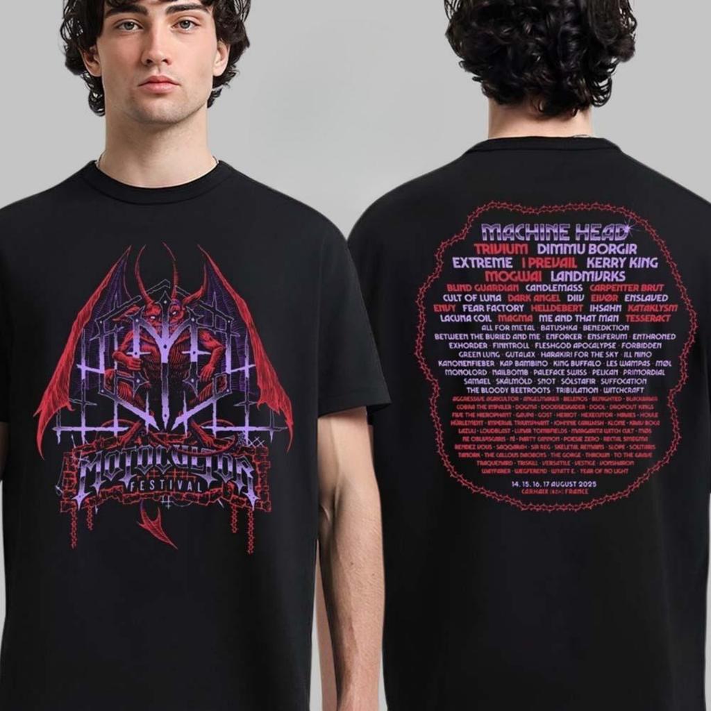 Rare Motocultor Festival 2025 Merchandise The Bat DJ In Carhaix-Plouguer France On 14 15 16 17 August 2025 T-Shirt