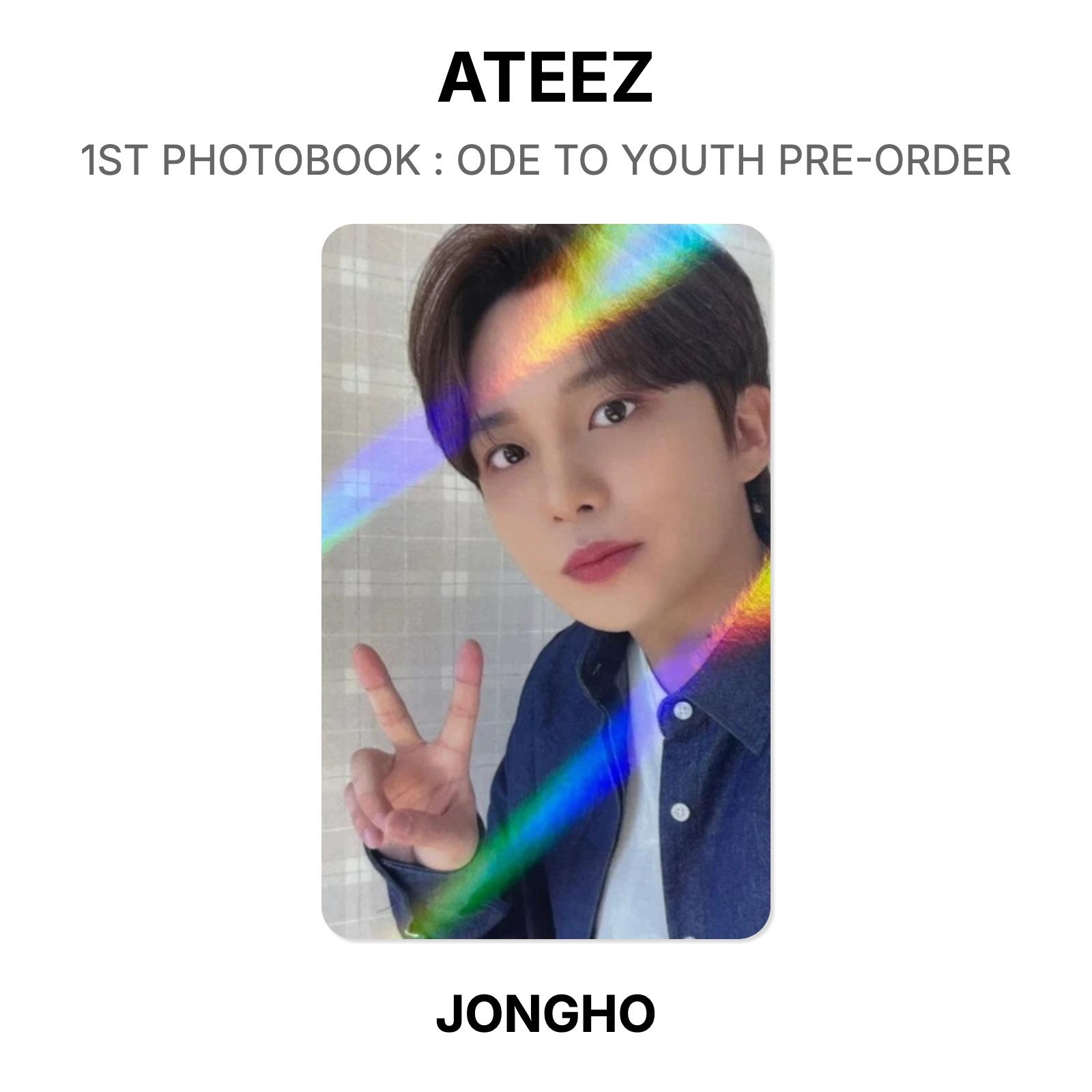 ATEEZ 1-й фотоальбом : ОДА ЮНОСТИ Предзаказ Официальная фотокарточка JONGHO