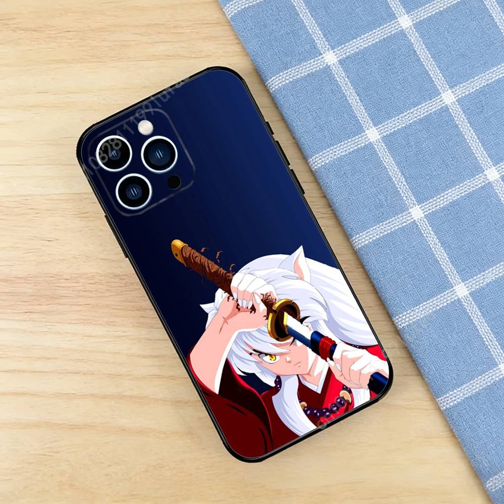 Anime I-Inuyasha K-Kikyo Phone Case for iPhone 17 16 Pro Plus Air 15 14 Max Mini 12 11 Soft Shockproof Cover