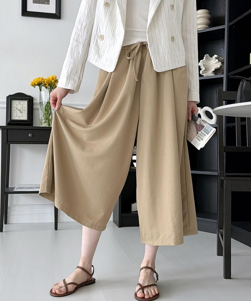 Seumiseuteilleo Flare Flowy Octave Skirt Pants (2 Colors)