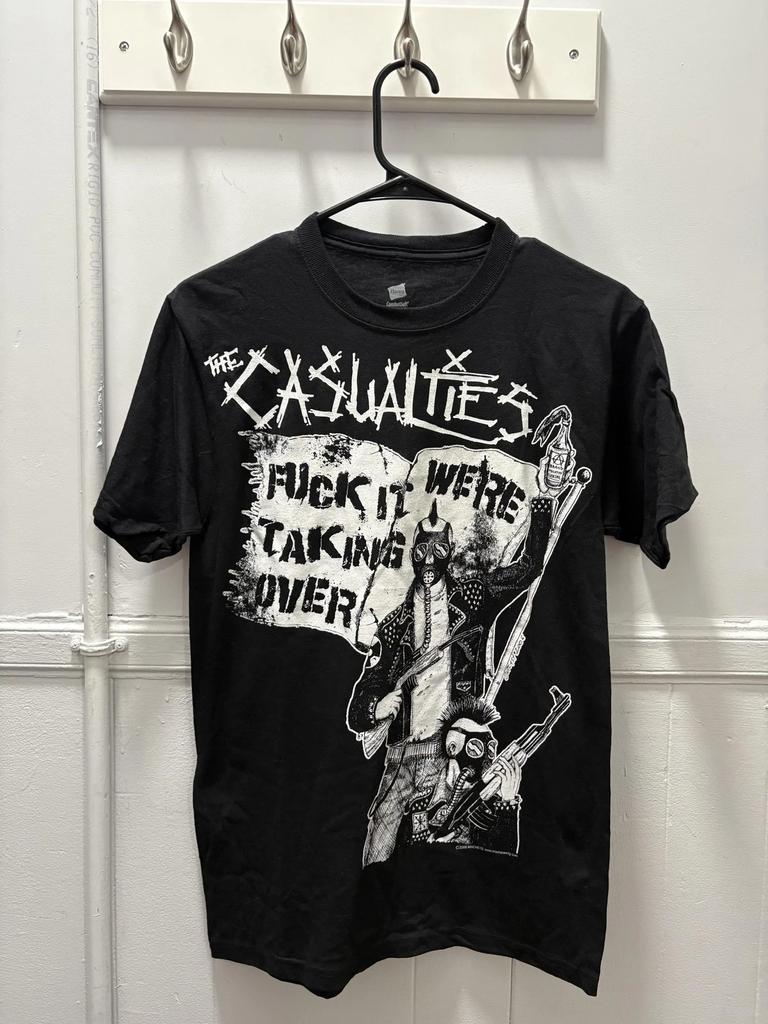 The Casualties Shirt Mens Small Black 2006 Punk Band Graphic T-Shirt Tee