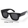 Fashion Square Rivet Gradient Trendy Sunglasses for Women Men Punk Vintage Designer Sunglasses Simple Outdoor Travel Sun Glasses