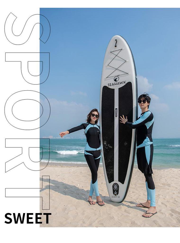 Unisex Plus Size Rychleschnoucí Potápěčský Oblek s Dlouhými Rukávy pro Surfing a Ochrana proti Medúzám