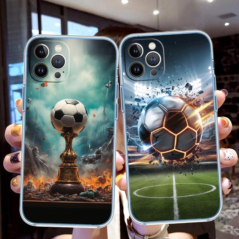 AQ51 Football Soccer Phone Case for Motorola Moto E13 E15 E20 E22 E22I E22S E30 E32 E40 E7 E7I G Plus Power Play Stylus G22 G14