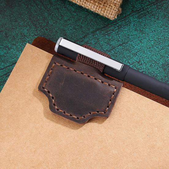 Magnetic Bookmarks Faux Leather Pen Holder Personalized Bookmark Meaningful Gift for Women Teachers Book Lovers