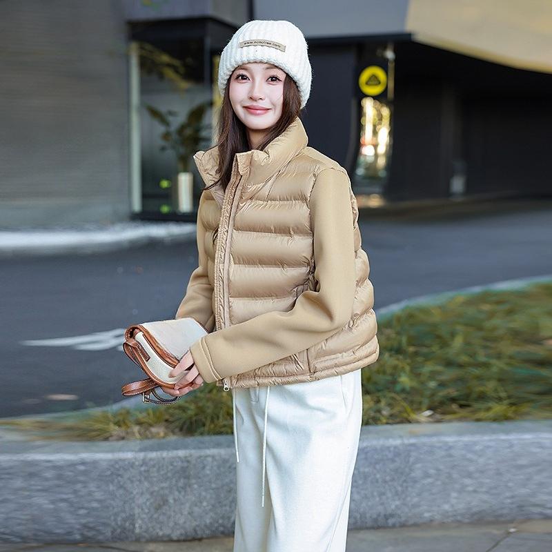 Women's Autumn and Winter Stand-up Collar Light Cotton-padded Jacket Coat