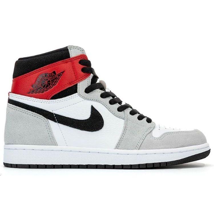 Air Jordan 1 Retro High OG Smoke Grey Męskie Sneakersy Białe Czarne Jasnoszaro-dymne 555088-126