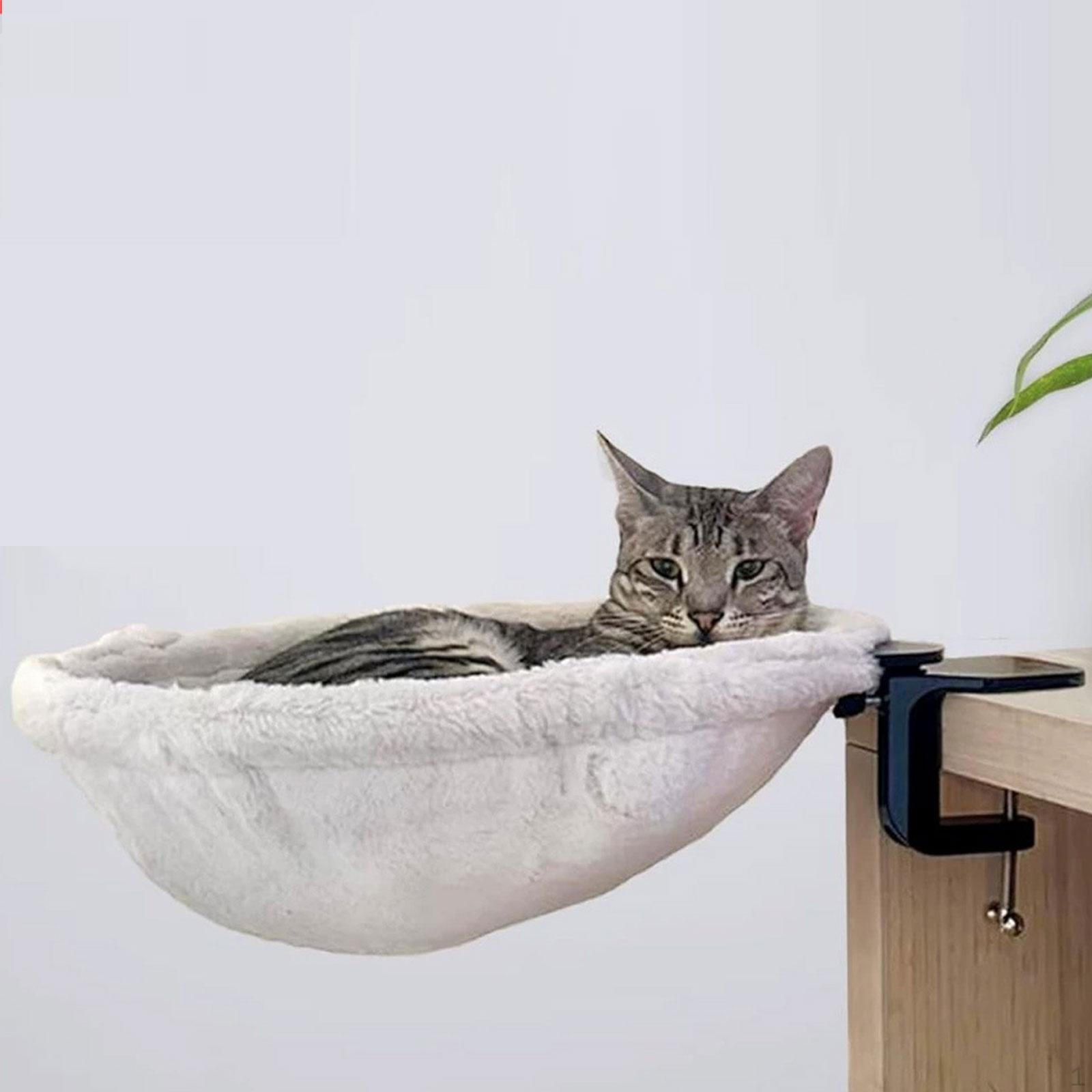 

Кошачий стол-кровать Кошачий гамак Удобный Круглый Прочный Мягкий Мебель для питомцев Настольная лежанка для помещений