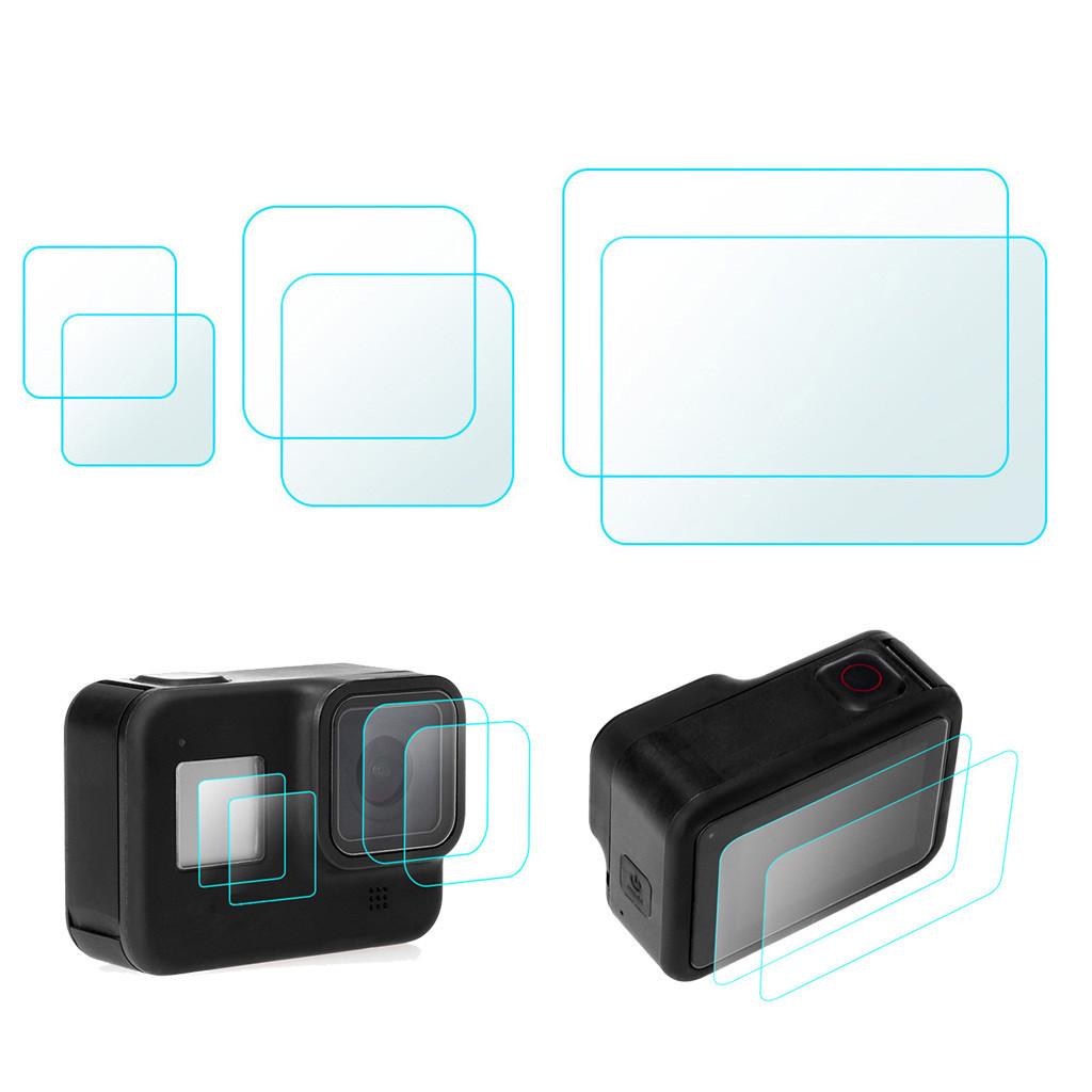 2Set Clear Pet Film  Screen + Lens Protector for Go-pro 8 Black Camera