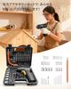 Cordless Electric Screwdriver with Forward/Reverse Switch, 4.2V Power, 20N.m Max Torque, 40 Parts Included, 3000mAh High Capacity USB Rechargeable, Co