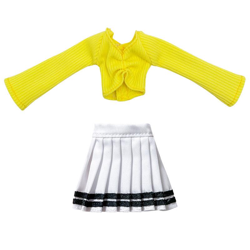 30Cm Lady Doll'S Pleated Skirt Clothes Suit For 1/6 Doll Accessories Dress Up Toys For Children