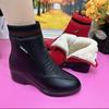 Women's Short Boots Winter Middle-aged Comfortable Cotton Shoes Soft-soled Single Shoes Mother Shoes