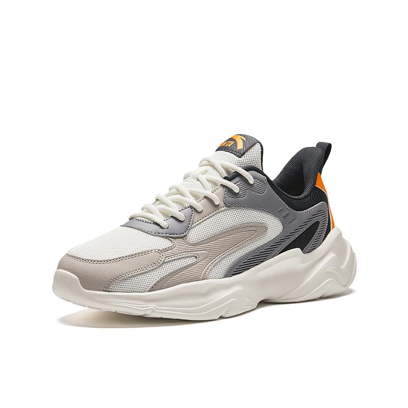 New Anta Anti Slip Wear Resistant Low Top Casual Shoes Men's Gray 912418855-5