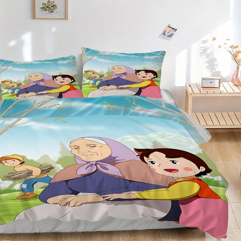Warm Embrace Alps Print 3Pcs Bedding Set,Duvet Cover with 2 Bedro,Pillowcase Home Birthday Gift