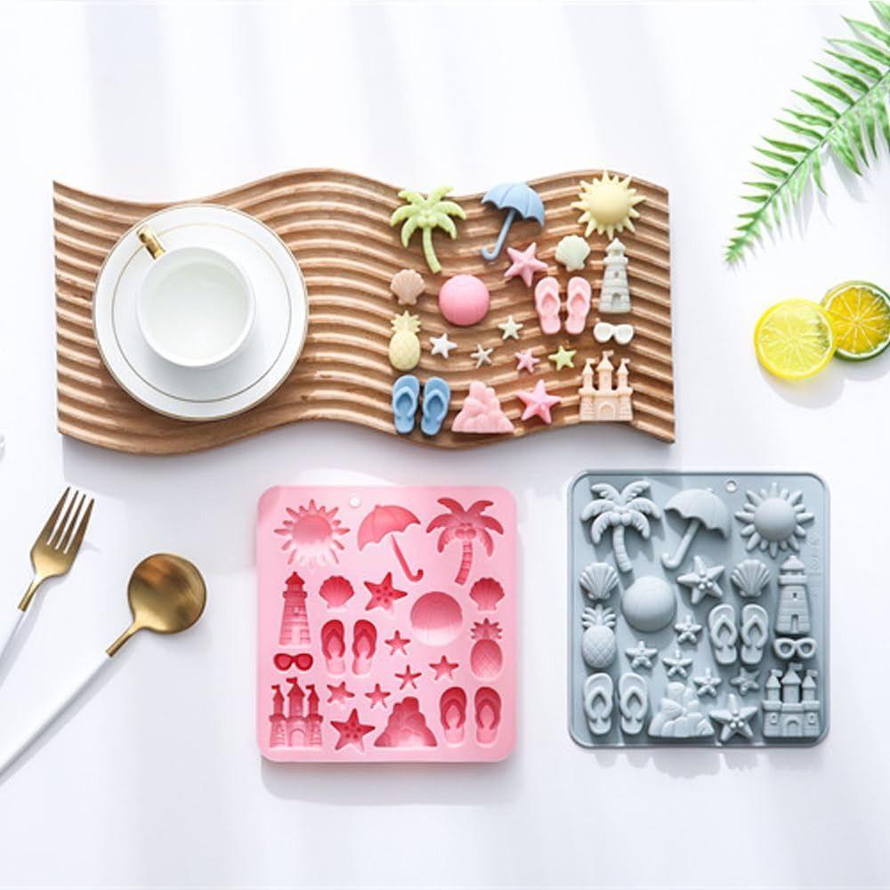 Coconut Tree Summer Beach Theme Molds Silicone DIY Baking Tool New Candy Mould Tray Dessert Mousse