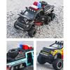 La scară 1/28 Ford Raptor F150 6X6 Pickup Truck Model de mașină de jucărie turnată sub presiune, Vehicul de jucărie cu sunet și lumină pentru copii mici, colecție de cadouri
