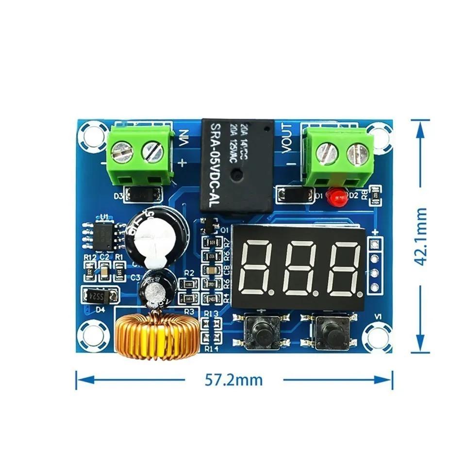 XH-M609 Low Voltage Disconnect Switch Cut Off 12V 24V 36V Digital LED Display Over-Discharge Protect for 12-36V Lithium Battery