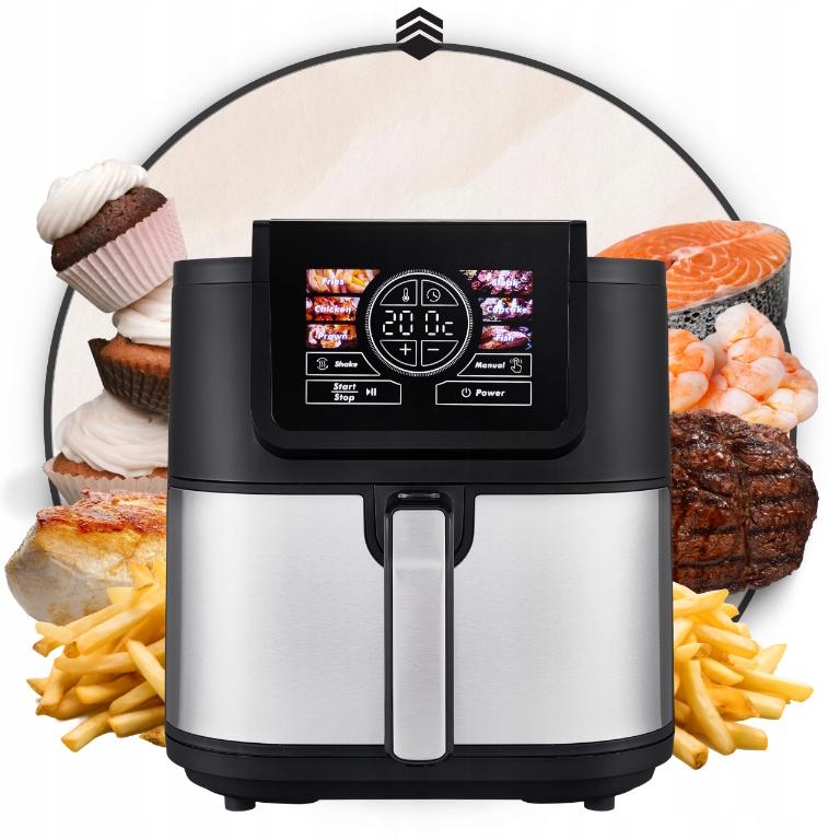 Air Fryer AI 8L 1700W Large Bowl Recipes BYRGEN