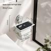 Wall-Mounted Luxury Suction Cup Toilet Paper Holder & Storage Rack