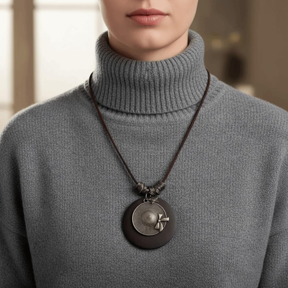 Long Sweater Chain Boho Necklace Vintage Clothing Pendant  Party Decors