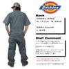 Dickies Short Sleeve Jumpsuit 33999 Dickies Coverall Gray L [Same-day shipping] Color Size