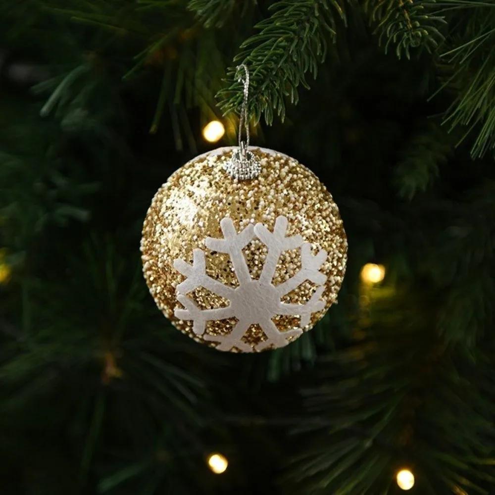 New Creative Christmas Ball Pendant Foam Bubble Xmas Tree Charm 8cm Reusable Bubble Balls Merry Christmas