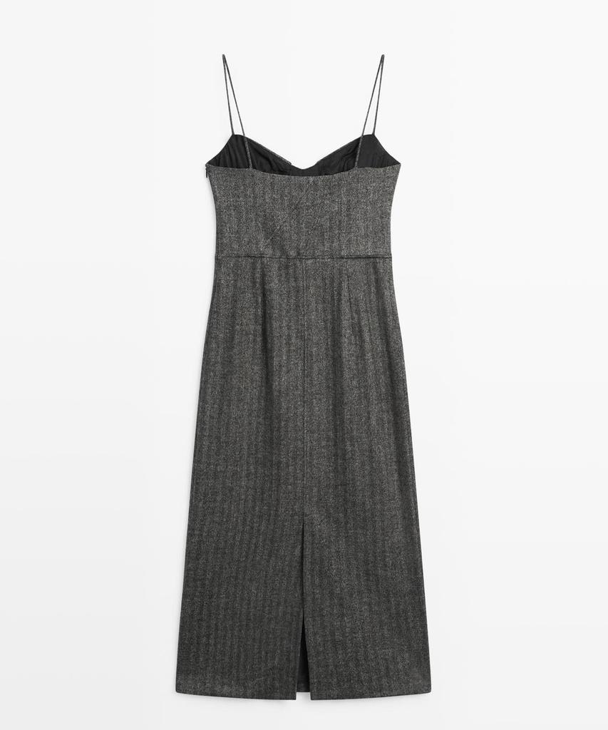 Masimodutti Strap Midi Dress