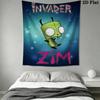 Invader Zim Pattern Home Decor Tapestry, Wall Hanging, Decorative RV Wall Cloth.ZGT0914051