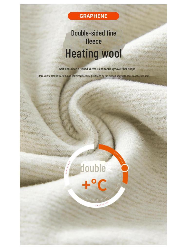 Damen Leggings mit hohem Bund, nahtlos, Bauchkontrolle, Kaschmirseide - Dick, warm, Übergröße für Herbst & Winter