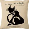 Modern Ins Style Pink Girl's Heart Pillow Case Nordic Linen Cushion Sofa Bedside Pillow