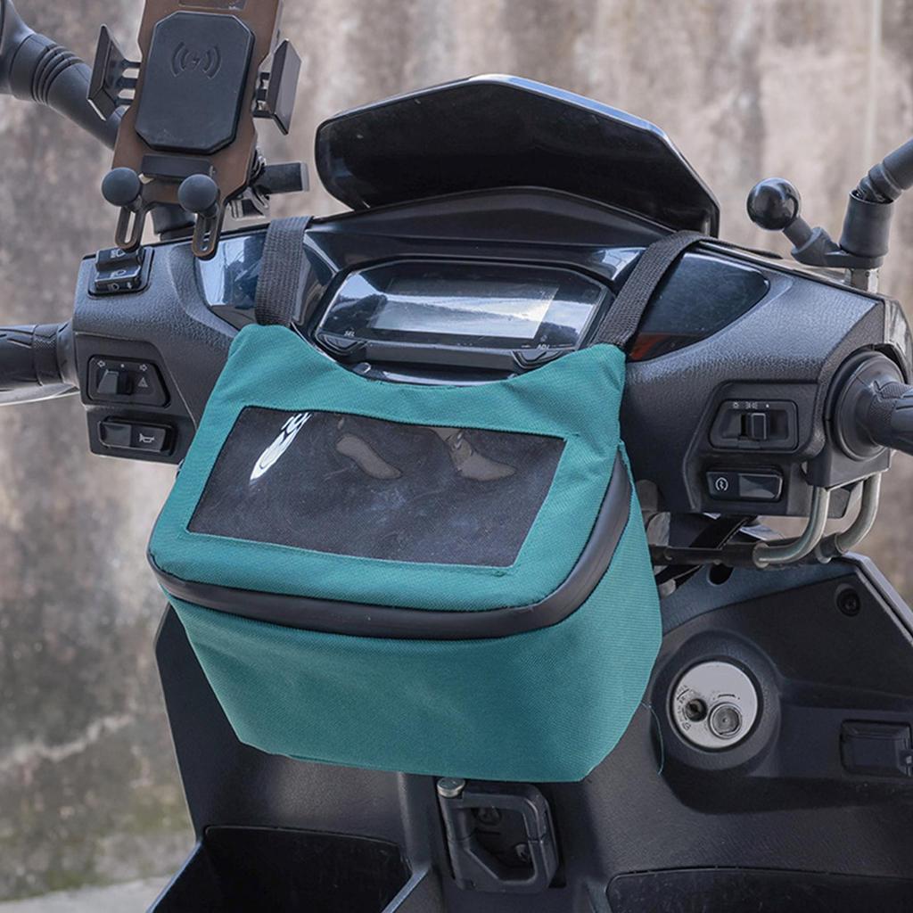 Motorcycle Tool Bag Waterproof Front Pouch Touchscreen Window Motorcycle Pouch For Motorbike Scooter Key Wallet Phone Commuting