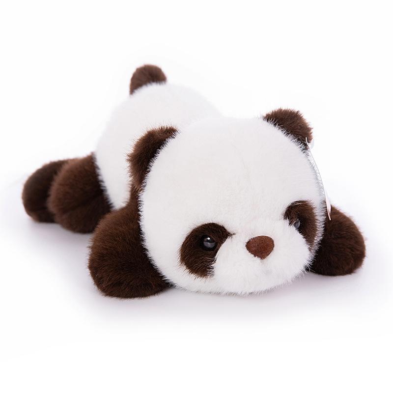 

New Simulated Animal Plush Toy Panda Souvenir Husky Cute Pet Ornaments Schnauzer Dog Gift 33cm【0.35kg】