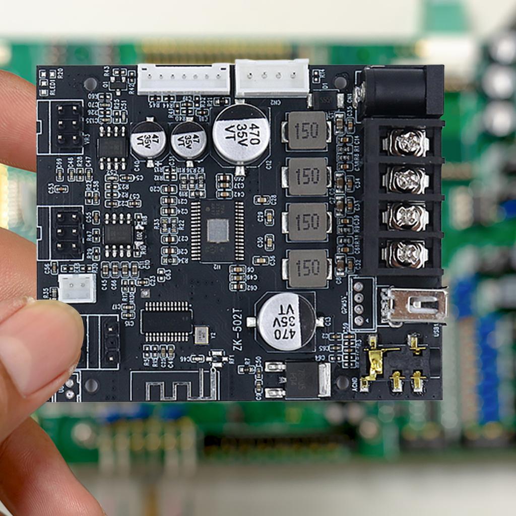 BT Amplifier Board with Dual Mic Echo Digital Power Amplifier Board Volume Control Amplifier Board Kit for Home Passive Speakers