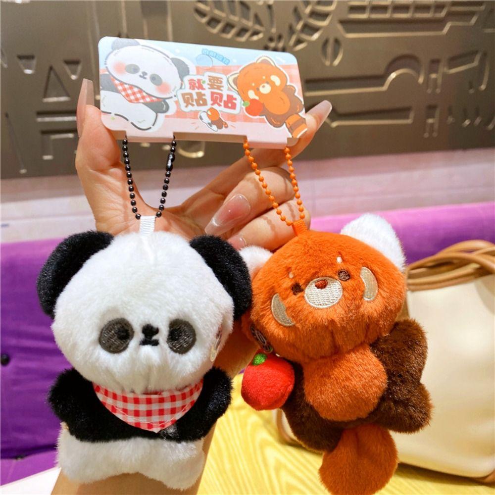 Stuffed Animal Plush Magnetic Keychain Hanging Ornament Stuffed Pendant Holiday Gift